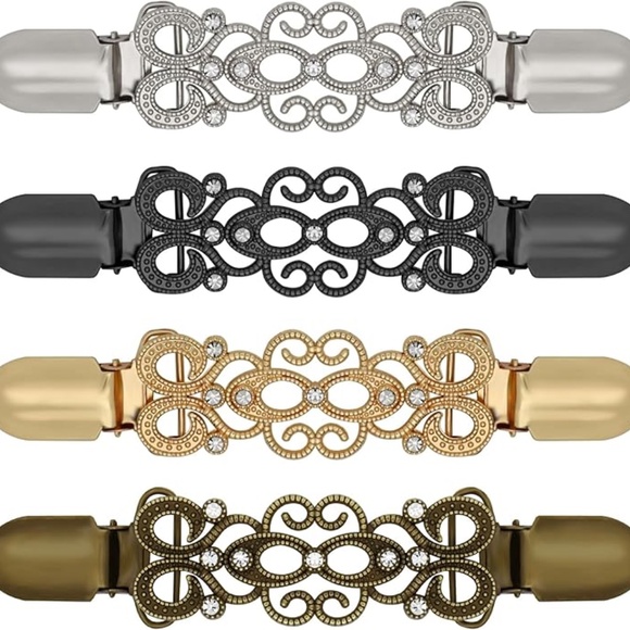 2 Pcs Cinch Clips Vintage Cardigan Clips - Picture 3 of 3